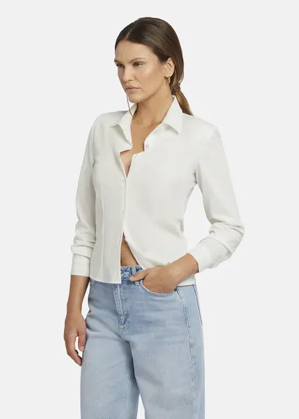 Nicowa Fitted shirt with shoulder pads - CAMIWA in WHITEarticle number NC9A22404011E-004 Angebote