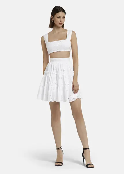Nicowa Embroidered bustier - GALINAWA in WHITEarticle number NC9A12602011E-004 Hotsell