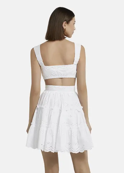 Nicowa Embroidered bustier - GALINAWA in WHITEarticle number NC9A12602011E-004 Hotsell