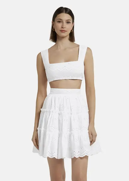 Nicowa Embroidered bustier - GALINAWA in WHITEarticle number NC9A12602011E-004 Hotsell