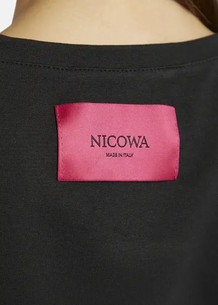 Nicowa T-shirt with shoulder pads -DILAWIA in BLACKarticle number NC9A12403019E-002 Fabrikverkauf