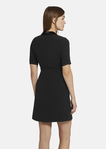 Nicowa Mini dress with lapel collar - AWINALA in BLACKarticle number NC9A22903019E-002 Fabrik Onlineshop