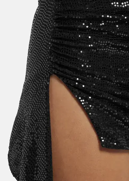 Nicowa Draped Sequin Mini Dress - ANILOWA in BLACKarticle number NC9A22909019E-002 Fabrikpreis