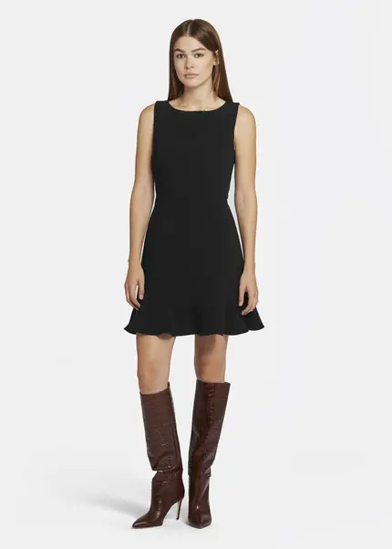 Nicowa Mini shift dress with flounce - ENAWIA in BLACKarticle number NC9A22902019E-002 Versandkostenfrei