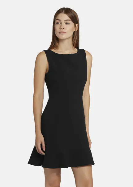 Nicowa Mini shift dress with flounce - ENAWIA in BLACKarticle number NC9A22902019E-002 Versandkostenfrei