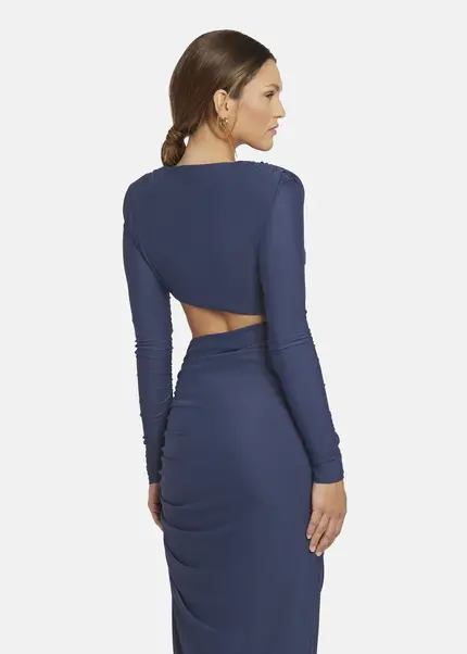 Nicowa Cut Out Evening Dress - OCAWI in MIDNIGHT BLUEarticle number NC9A24010035E-035 Begrenztes Angebot