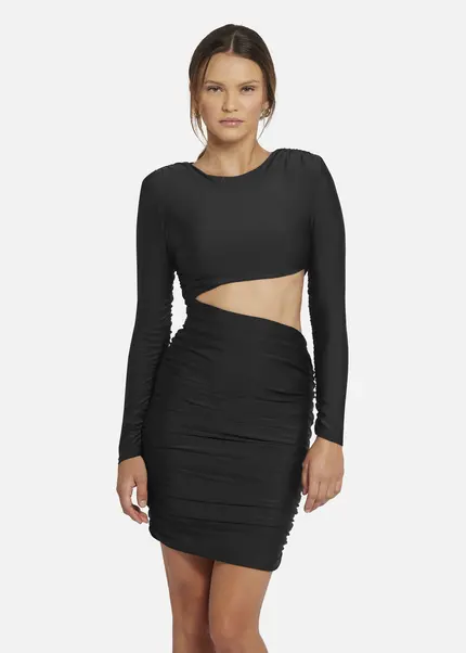 Nicowa Draped Mini Dress - OCAWI MINI in BLACKarticle number NC9A24013019E-002 Exklusivangebot