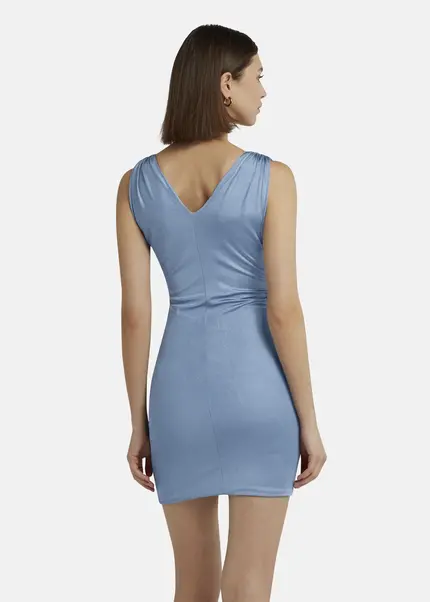 Nicowa Mini dress in glossy jersey - MICARO in Bluearticle number NC9A1400625E-025 Black Friday