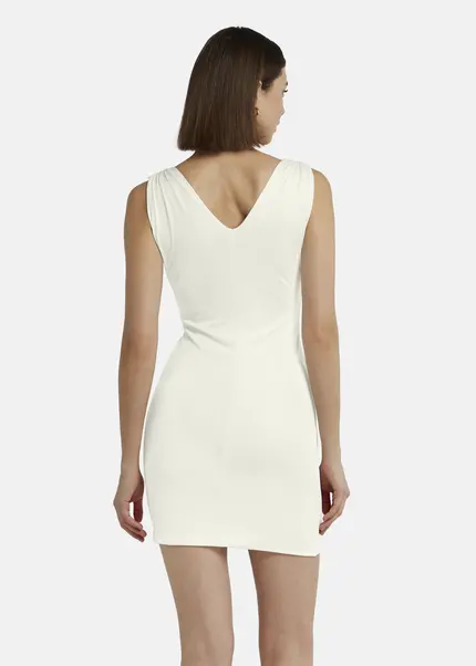 Nicowa Mini dress in glossy jersey - MICARO in Whitearticle number NC9A1400711E-004 Cyber Monday