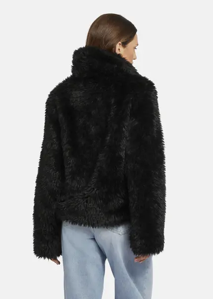 Nicowa Eco-shearling jacket - FANIWO in BLACKarticle number NC9A22906019E-002 Heißer Verkauf