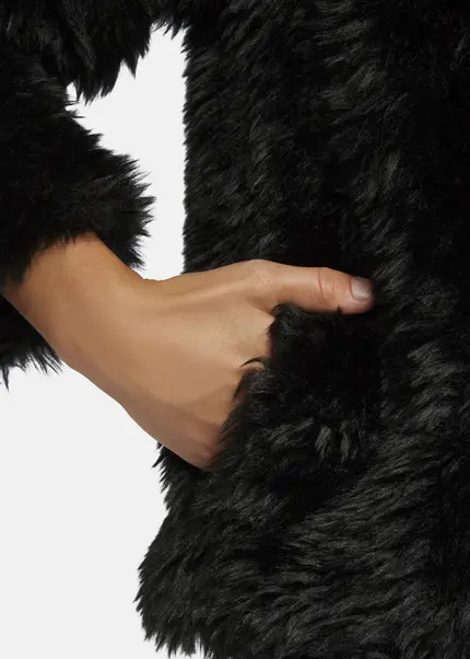 Nicowa Eco-shearling jacket - FANIWO in BLACKarticle number NC9A22906019E-002 Heißer Verkauf
