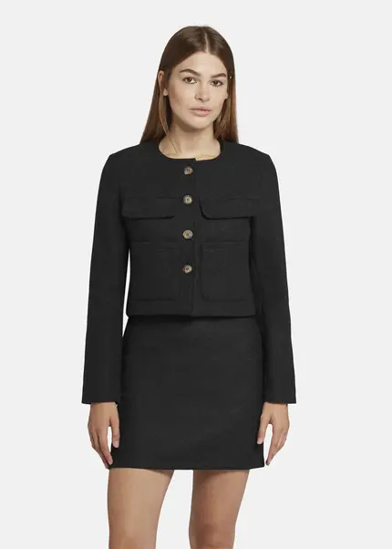 Nicowa Wool jacket with pockets - LANEVIA in ANTHRACITEarticle number NC9A22803038E-007 Neueste Mode