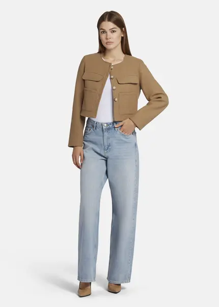 Nicowa Wool jacket with pockets - LANEVIA in BEIGEarticle number NC9A22803010E-138 Online Outlet