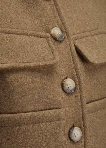 Nicowa Wool jacket with pockets - LANEVIA in BEIGEarticle number NC9A22803010E-138 Online Outlet