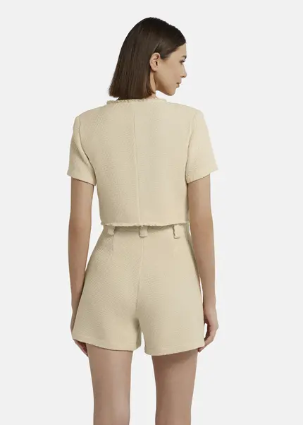 Nicowa Cropped Bouclé blazer - BIANCIWO in CREAMarticle number NC9A12605011E-072 Saisonale Angebote