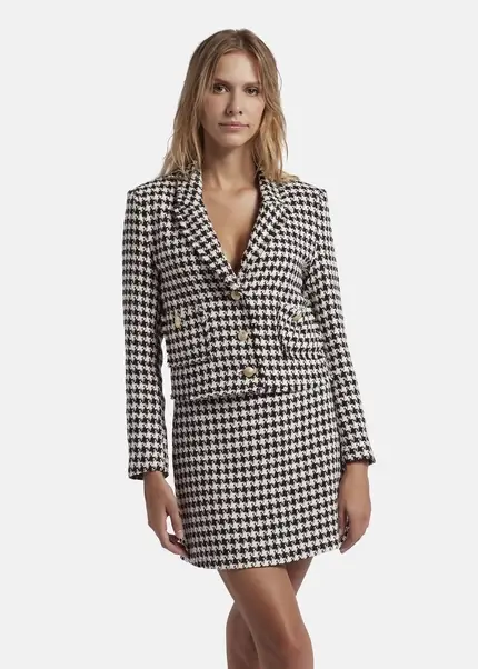 Nicowa Cropped blazer made of bouclé BAGIWO in BLACK MULTICOLORarticle number NC8A22505019E-002 Wochenangebot