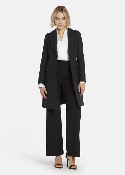 Nicowa Classic wool coat - CAPPOWA in BLACKarticle number NC8A22402019E-002 Letzte 3 Tage