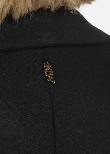 Nicowa Classic wool coat - CAPPOWA in BLACKarticle number NC8A22402019E-002 Letzte 3 Tage