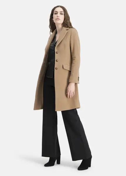 Nicowa Wool coat with faux flap pockets – KAMOWA in CAMELarticle number NC5A52004022E-101 Letzte 2 Tage