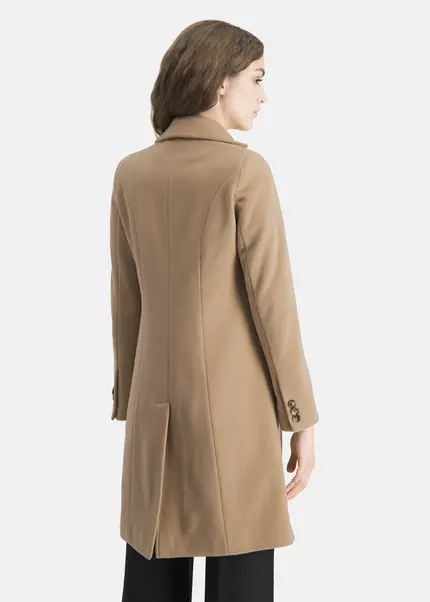Nicowa Wool coat with faux flap pockets – KAMOWA in CAMELarticle number NC5A52004022E-101 Letzte 2 Tage