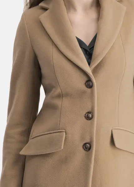 Nicowa Wool coat with faux flap pockets – KAMOWA in CAMELarticle number NC5A52004022E-101 Letzte 2 Tage