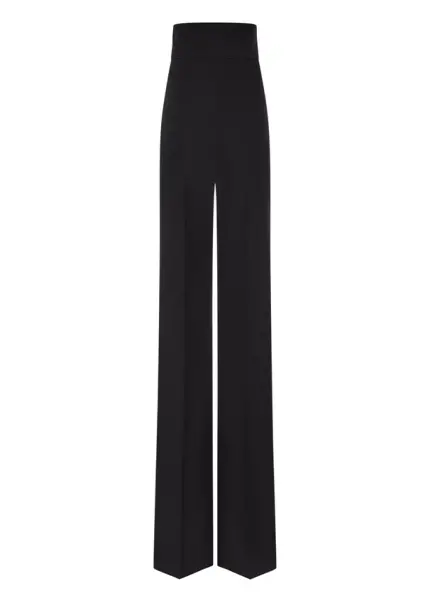 Nicowa Elegant COREANA high-waisted trousers with wide leg in BLACKarticle number NC3A02016029E-002 Zeitbegrenzte Promotion