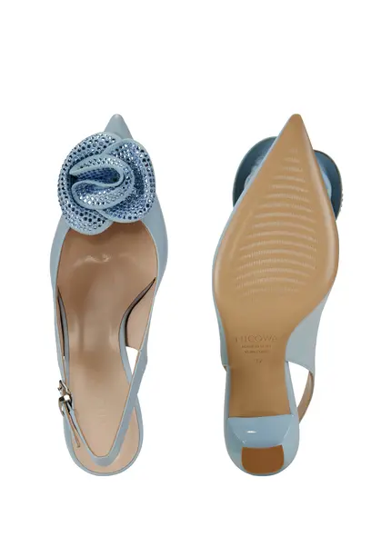 Nicowa Flower-adorned slingback pumps FLONAWIA in LIGHT BLUEarticle number NC9A12702025E-025 Nur für heute