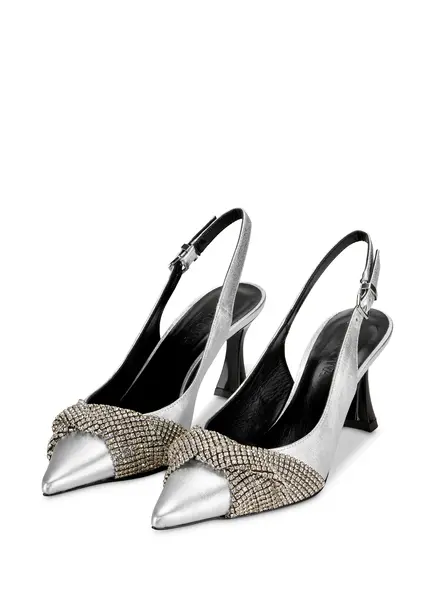 Nicowa Embellished slingback pumps COSIMALA in SILVERarticle number NC9A12701031E-088 Discount Store für neue Produkte