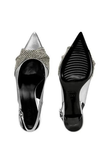 Nicowa Embellished slingback pumps COSIMALA in SILVERarticle number NC9A12701031E-088 Discount Store für neue Produkte