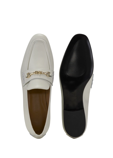 Nicowa Classic loafer with metal application MOCASO in CREAMarticle number NC8A21503012E-072 50% Rabatt mit kostenlosem Versand