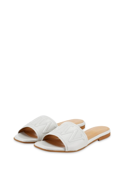 Nicowa Monogram slide sandals - LAUREWI NCW in Creamarticle number NC8A18003012E-072 Online