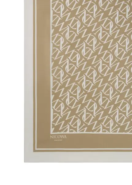 Nicowa NCW silk scarf AURONA in BEIGEarticle number NC7A29001010E-138 Sonderangebot