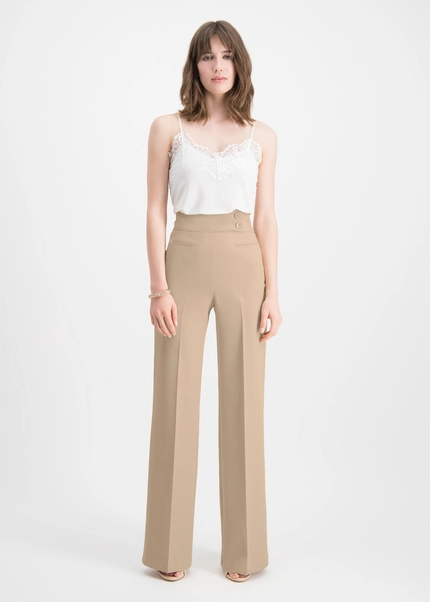 Nicowa Twill Marlene trousers - COREANA in beigearticle number NC8A22002022E-138 Exklusivangebot