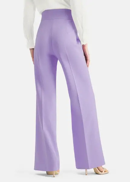Nicowa Subtle Marlene trousers with a high waist - COREANA in LILAarticle number NC6A12009064E-145 Preisnachlass