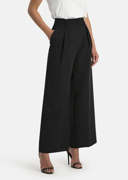 Nicowa Plain pleated trousers - RONICA in BLACKarticle number NC7A12038019E-002 Vatertagsangebot
