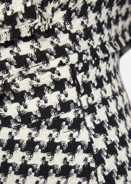 Nicowa Simple mini skirt made of bouclé LANITO in BLACK MULTICOLORarticle number NC8A22502019E-002 Lagerräumung