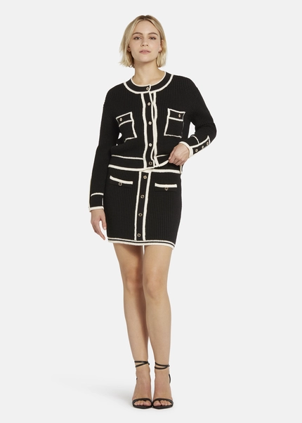 Nicowa Mini knit skirt - ANELIWO in BLACKarticle number NC8A22103019E-002 Online Outlet