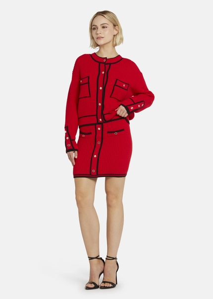 Nicowa Mini knit skirt - ANELIWO in REDarticle number NC8A22103014E-014 Zeitlich begrenztes Angebot