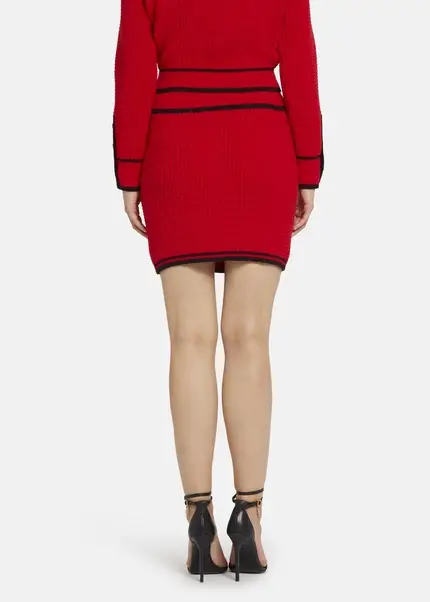 Nicowa Mini knit skirt - ANELIWO in REDarticle number NC8A22103014E-014 Zeitlich begrenztes Angebot