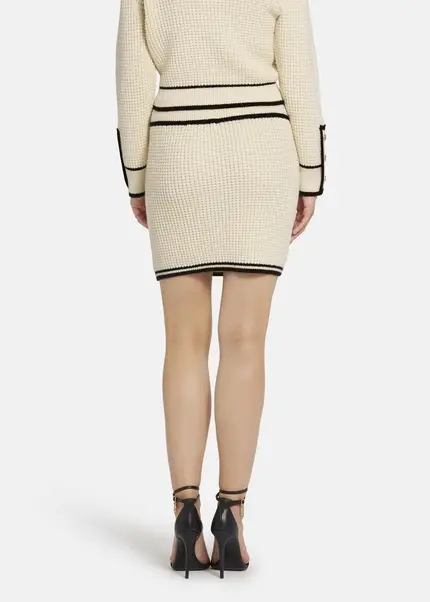 Nicowa Mini knit skirt - ANELIWO in CREAMarticle number NC8A22103012E-072 Exklusive Angebote