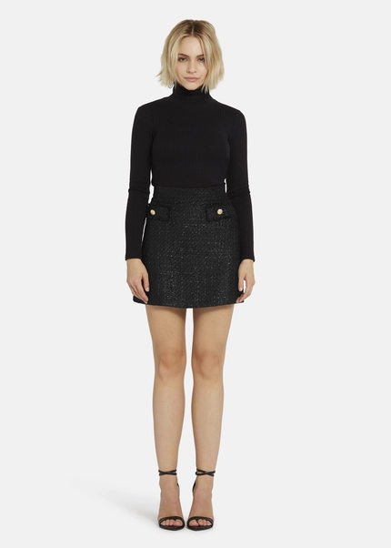 Nicowa Bouclé skirt with lamé effect BRUNAWI in BLACK LAMÉarticle number NC8A22506019E-002 Blitzangebot