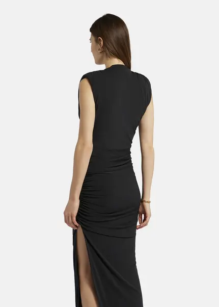 Nicowa Draped maxi dress in jersey - MICATE in BLACKarticle number NC9A1401519E-002 Neuheiten
