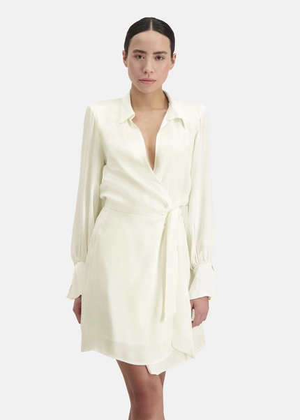 Nicowa Wrap dress with shoulder pads - TIFOWA in WHITEarticle number NC8A12014011E-004 Saisonale Angebote