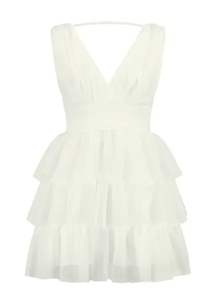Nicowa Tulle mini dress - STELLOWA in whitearticle number NC9A1400411E-004 Sonderangebote
