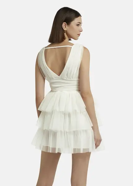 Nicowa Tulle mini dress - STELLOWA in whitearticle number NC9A1400411E-004 Sonderangebote