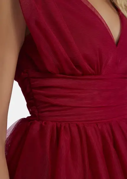 Nicowa Mini tulle dress - STELLOWA in dark berryarticle number NC8A22001014E-011 VIP-Rabatte