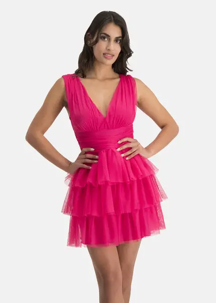 Nicowa Tulle mini dress - STELLOWA in PINKarticle number NC7A12030044E-139 Tiefpreis