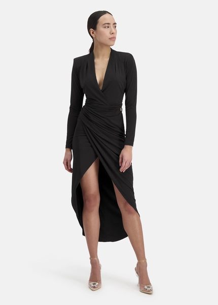 Nicowa Draped midi dress - MICIMA in BLACKarticle number NC8A12002019E-002 Bis zu 55% Rabatt