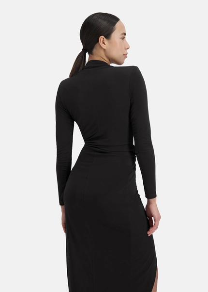 Nicowa Draped midi dress - MICIMA in BLACKarticle number NC8A12002019E-002 Bis zu 55% Rabatt