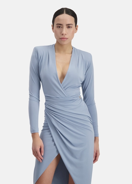 Nicowa Draped midi dress - MICIMA in LIGHTBLUEarticle number NC8A12003025E-019 Super Rabatt